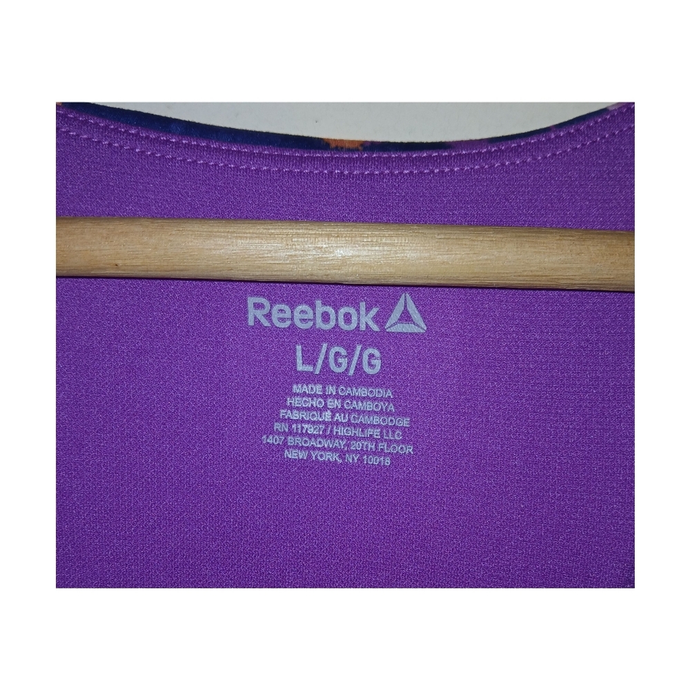 Reebok Medium Impact Reflex Multicolor Sports Bra - Picture 5 of 7